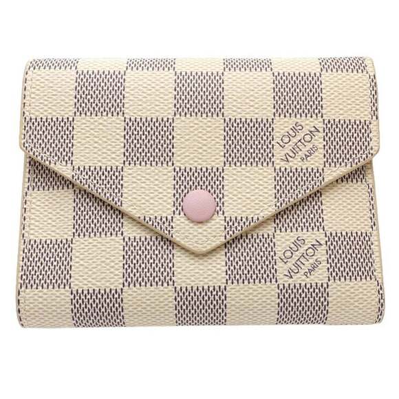 LOUIS VUITTON Louis Vuitton Damier Azur Tri-fold Wallet N64022 Portefeuille V...